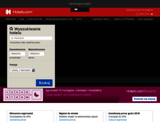 polska.hotels.com screenshot