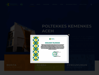 poltekkesaceh.ac.id screenshot