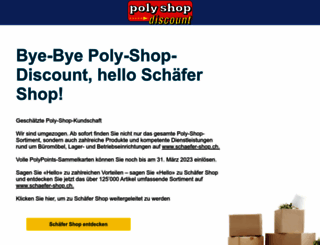 poly-shop-discount.ch screenshot