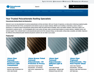polycarbonatesheets.co.uk screenshot