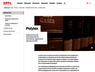 polylex.epfl.ch screenshot