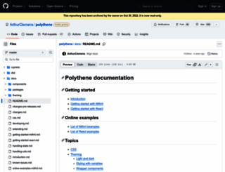 polythene.js.org screenshot