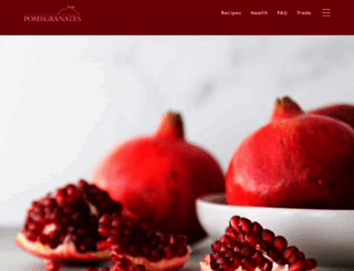 pomegranates.org screenshot