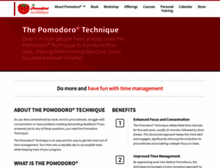 pomodorotechnique.com screenshot