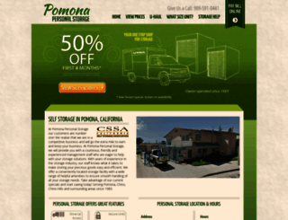 pomonapersonalstorage.com screenshot