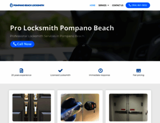 pompanobeach-locksmith.com screenshot