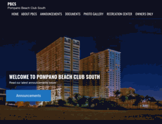 pompanobeachclubsouth.com screenshot