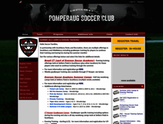 pomperaugsoccerclub.com screenshot