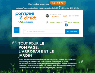 pompes-direct.com screenshot