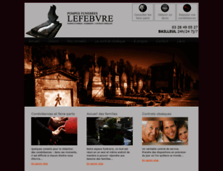 pompes-funebres-lefebvre.com screenshot
