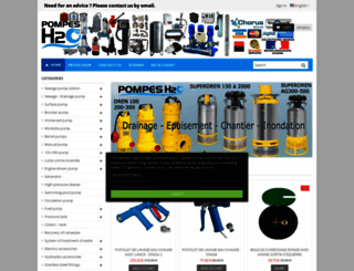 pompes-h2o.com screenshot