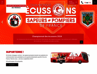 pompiers.fr screenshot