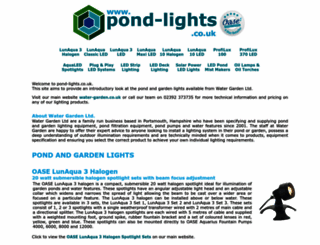 pond-lights.co.uk screenshot
