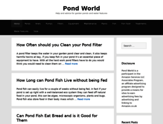 pond-world.co.uk screenshot