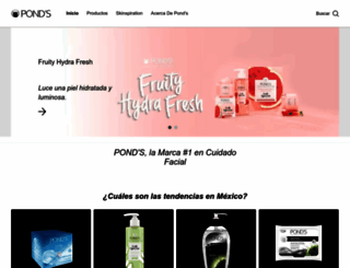 ponds.com.mx screenshot