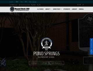 pondsprings.roundrockisd.org screenshot