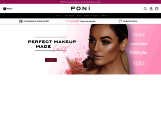 ponicosmetics.com.au screenshot