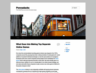ponnadacks.wordpress.com screenshot