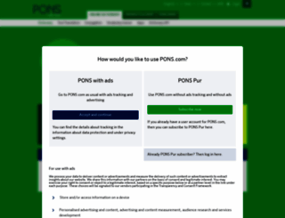pons.com screenshot
