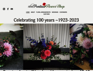 pontiusflowers.com screenshot