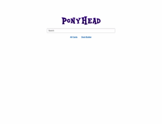 ponyhead.com screenshot