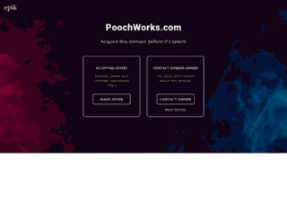poochworks.com screenshot