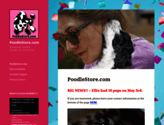 poodlestore.com screenshot