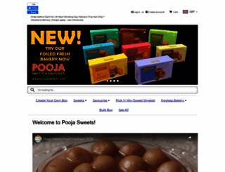 pooja-sweets-savouries.myshopify.com screenshot
