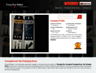 poojaboxmaker.com screenshot