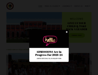 poojainternationalschool.org screenshot