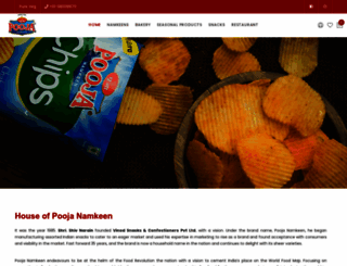 poojanamkeen.com screenshot