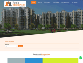 poojaproperties.co.in screenshot
