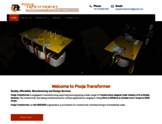 poojatransformers.com screenshot