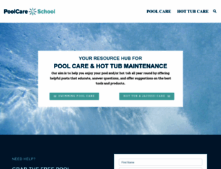 poolcareschool.com screenshot