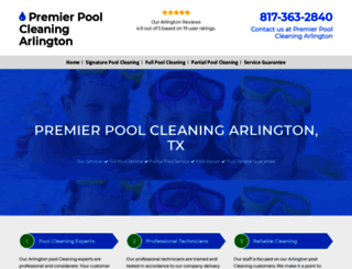 poolcleaningarlington.net screenshot