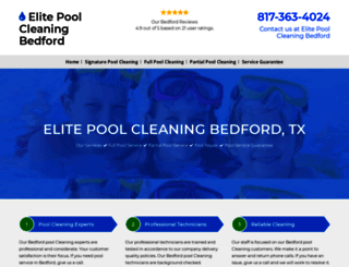 poolcleaningbedford.com screenshot