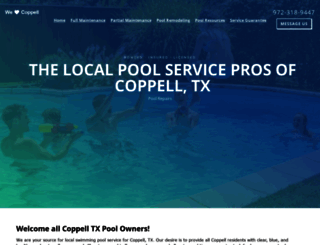 poolcleaningcoppell.net screenshot