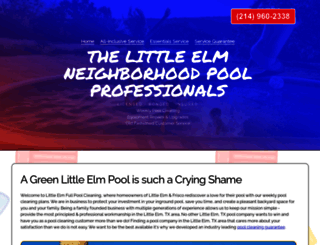 poolcleaninglittleelm.com screenshot