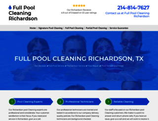 poolcleaningrichardson.com screenshot