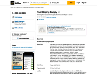 poolcopingsupply.com screenshot