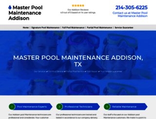 poolmaintenanceaddison.com screenshot