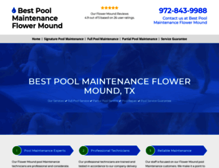 poolmaintenanceflowermound.com screenshot