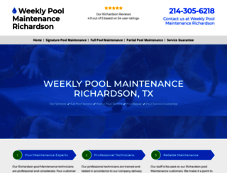 poolmaintenancerichardson.com screenshot