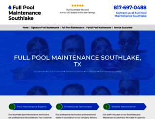 poolmaintenancesouthlake.com screenshot