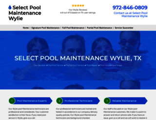 poolmaintenancewylie.com screenshot