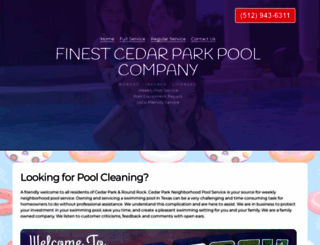 poolservicecedarpark.net screenshot