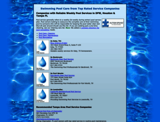 poolserviceestimates.com screenshot