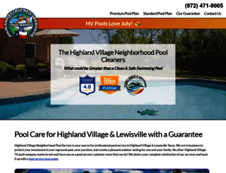 poolservicehighlandvillage.com screenshot