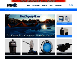 poolsupply4less.com screenshot