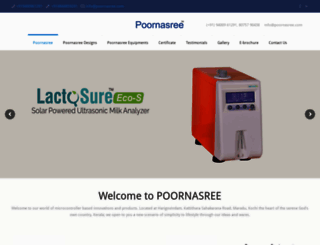poornasree.com screenshot